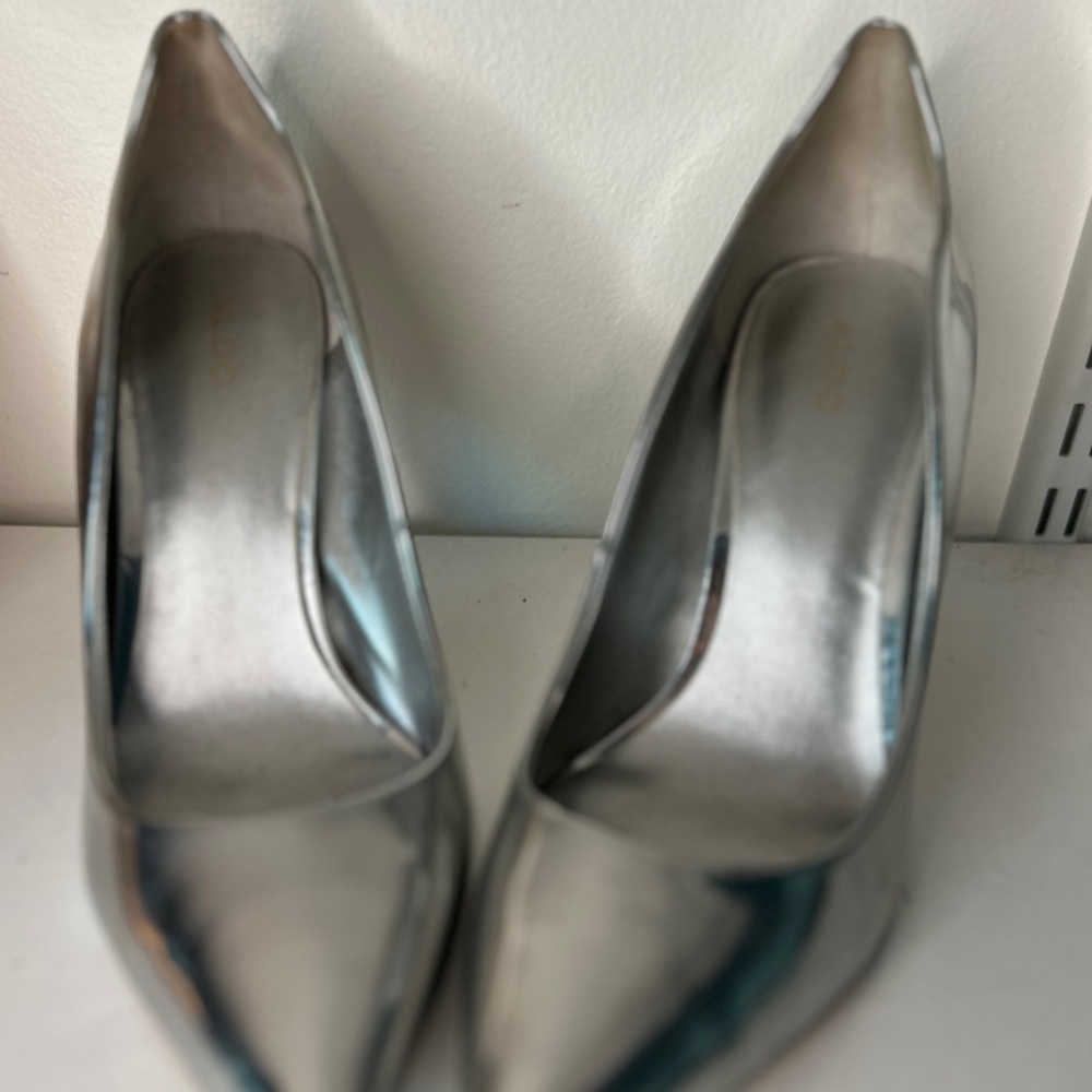 Chic Silver Women's Heels